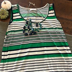 Tank dress with necklace